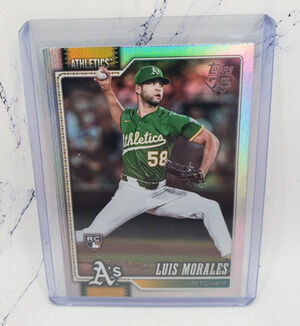 2026 Topps Series 1 Rainbow Foil Luis Morales #259 Athletics RC